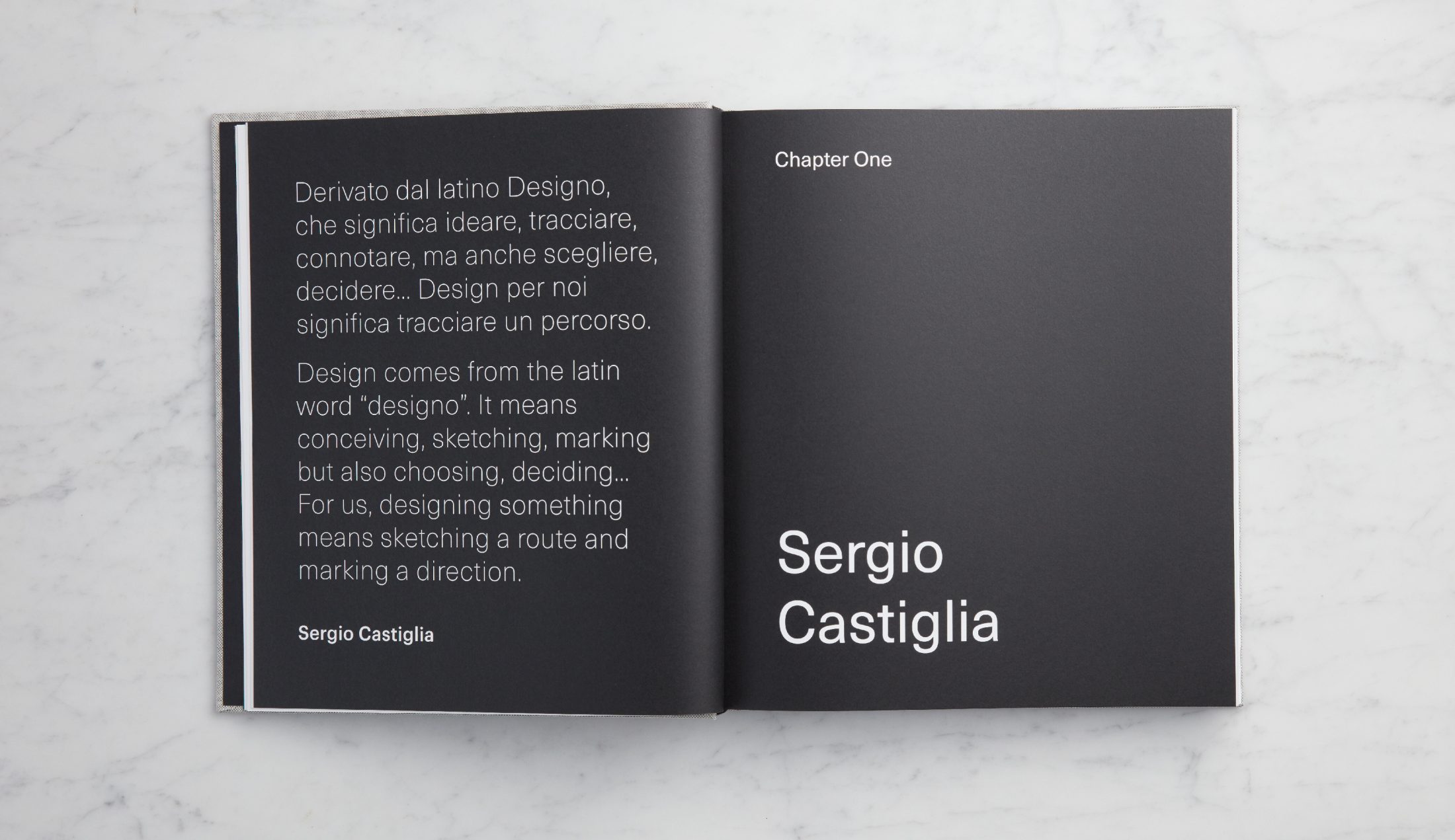 Book design, copywriting and art direction for Sergio Castiglia x Oakridge book.