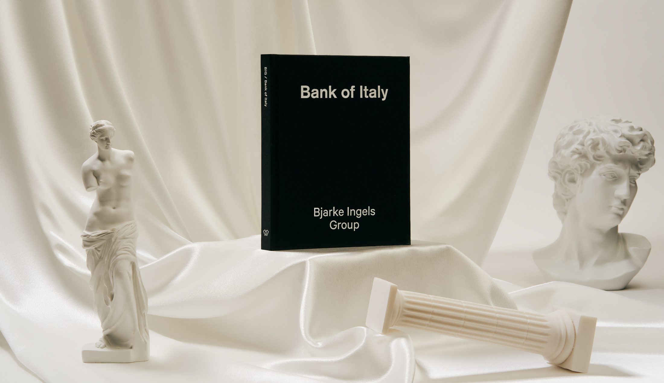 Book design for Bjarke Ingel's Bank of Italy.