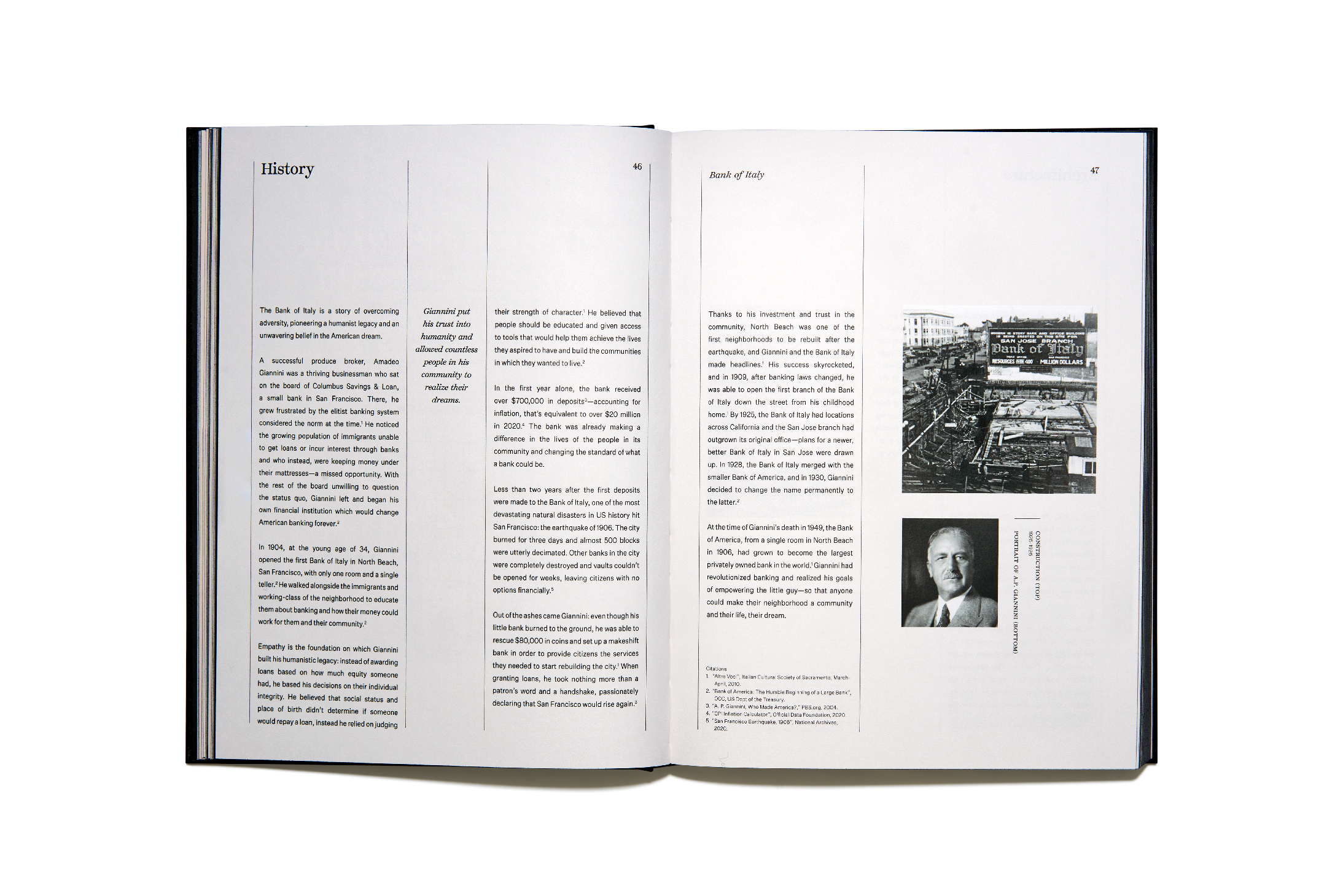 Book design for Bjarke Ingel's Bank of Italy.