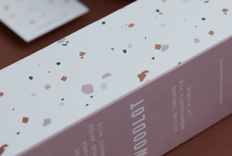 Packaging design for natural skincare line, Woodlot