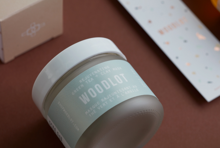 Packaging design for natural skincare line, Woodlot