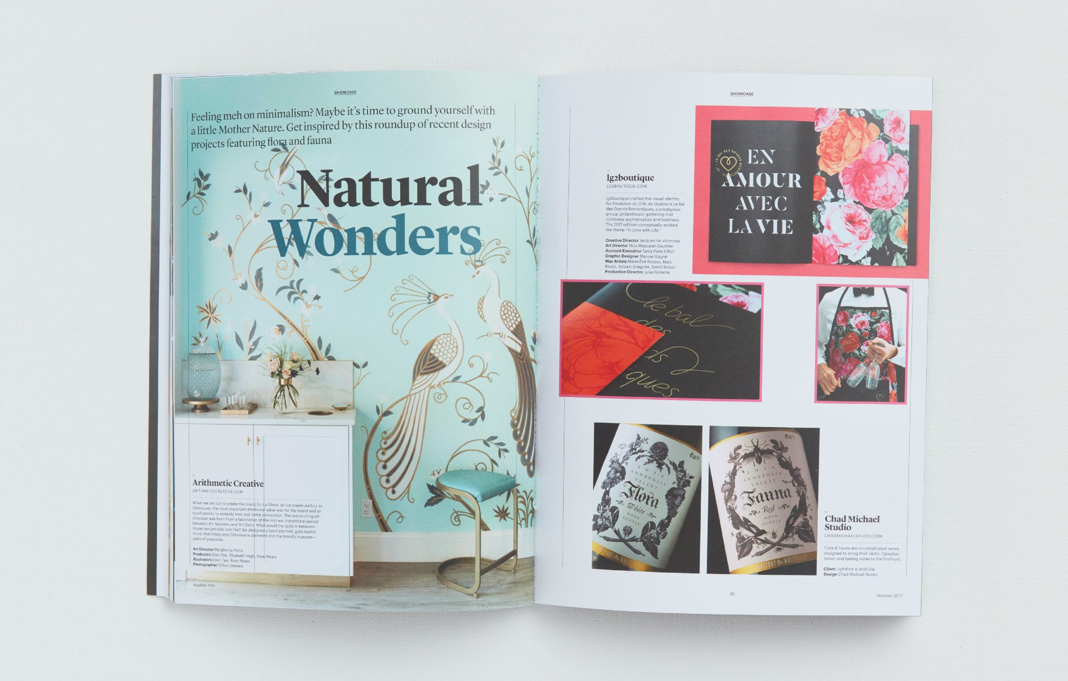 Applied Arts issue 163 featuring La Glace custom painted mural and interior design.