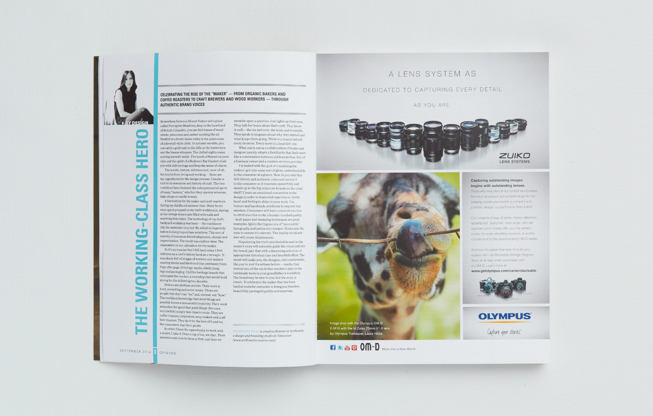 Applied Arts 151 featuring a profile on arithmetic Creative Director Margherita Porra, branding and packaging design.
