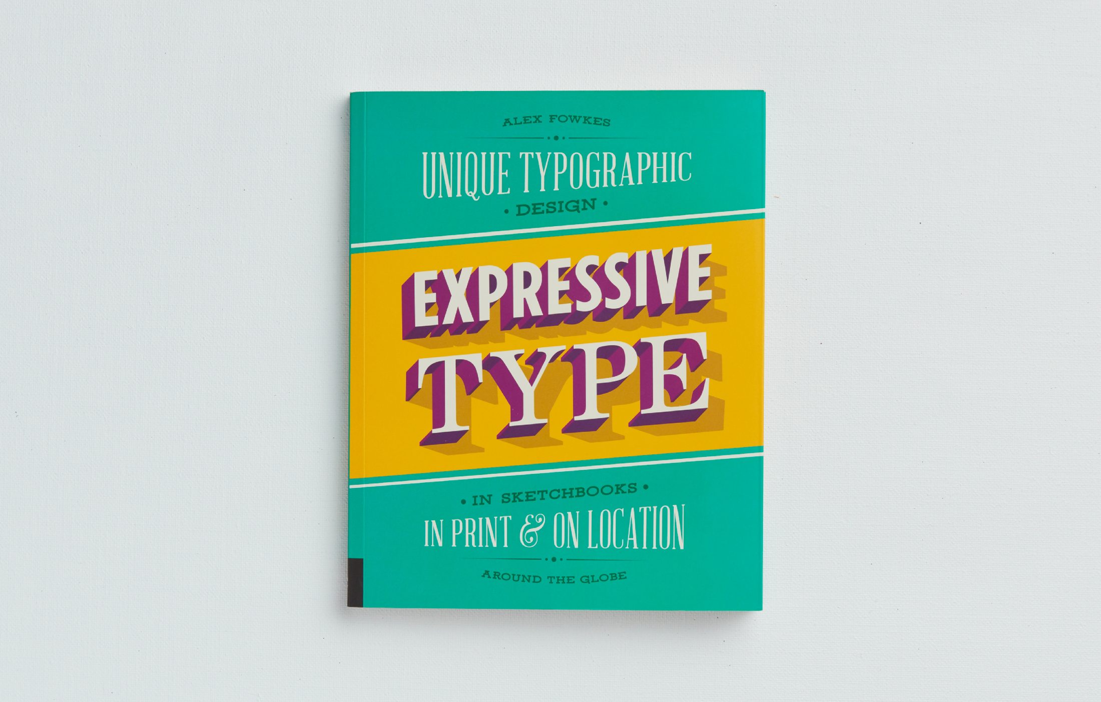 Expressive Type book cover featuring arithmetic branding and packaging design.