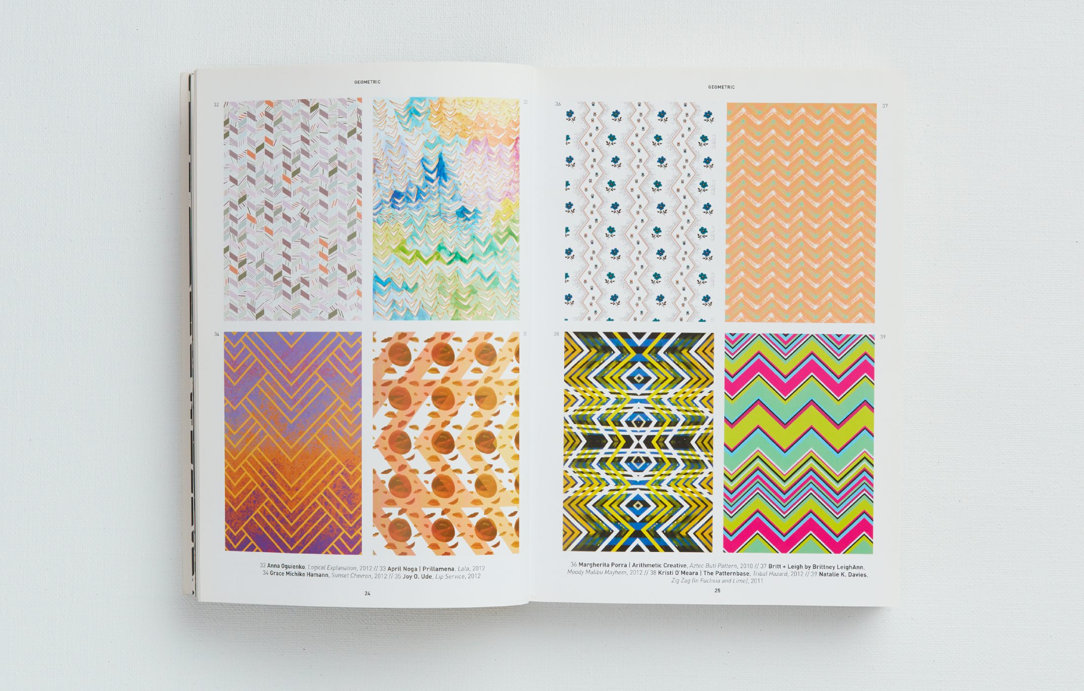 The Pattern Base book featuring Aztec Buti pattern by arithmetic.