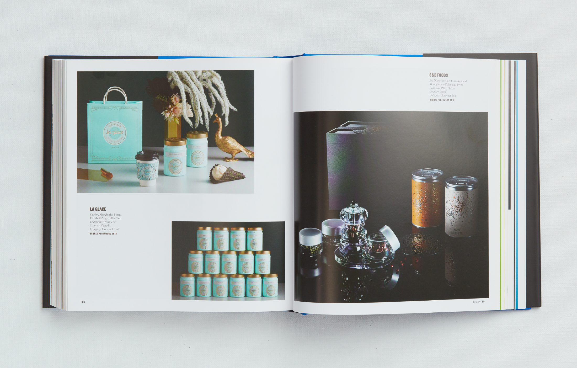 Pentawards, The Package Design Book 5 featuring La Glace packaging design.