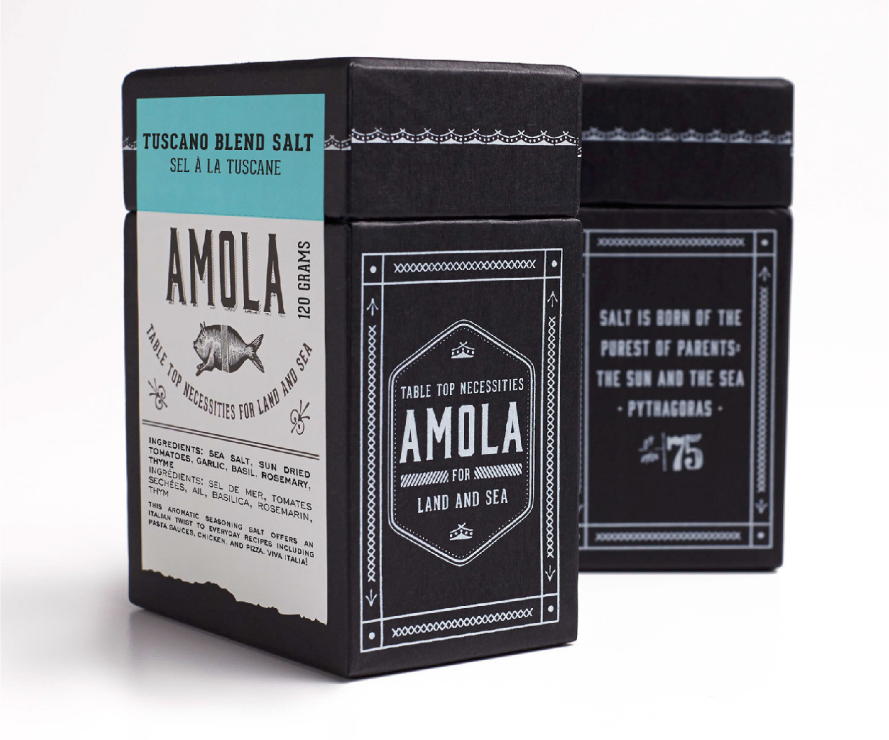 Branding and packaging design for Amola.