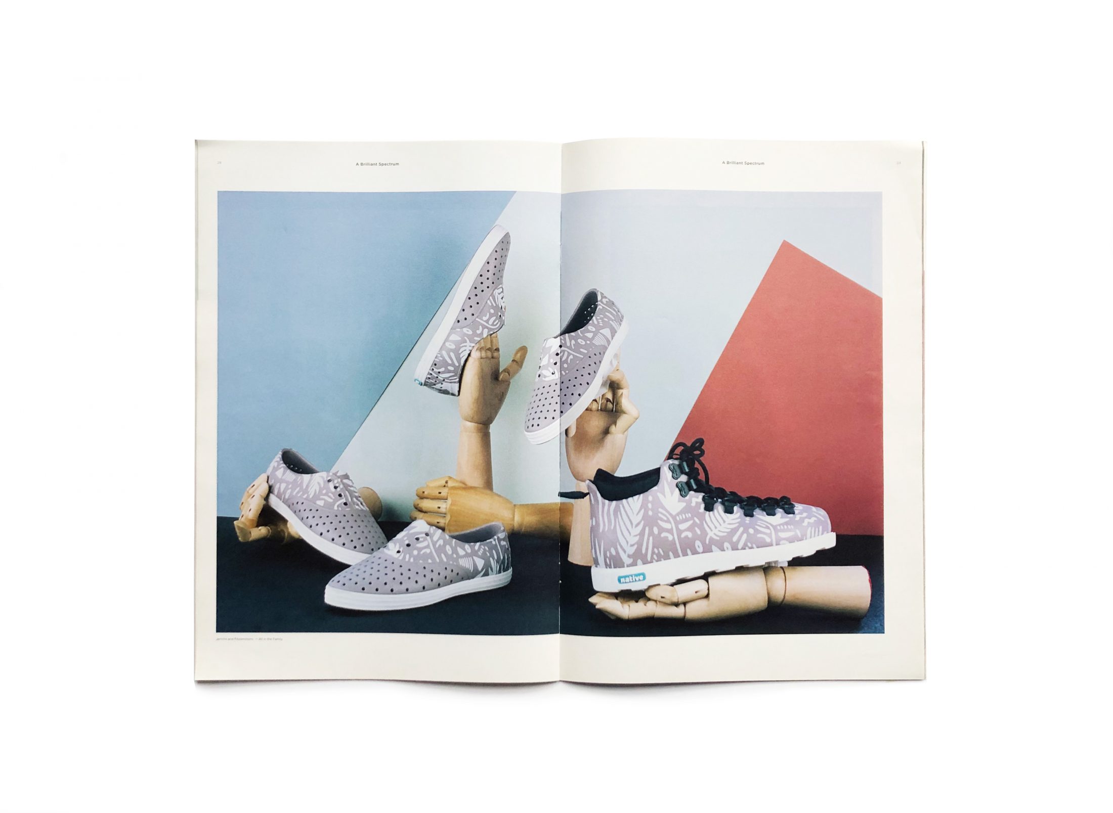 Editorial art direction for Native Shoes.