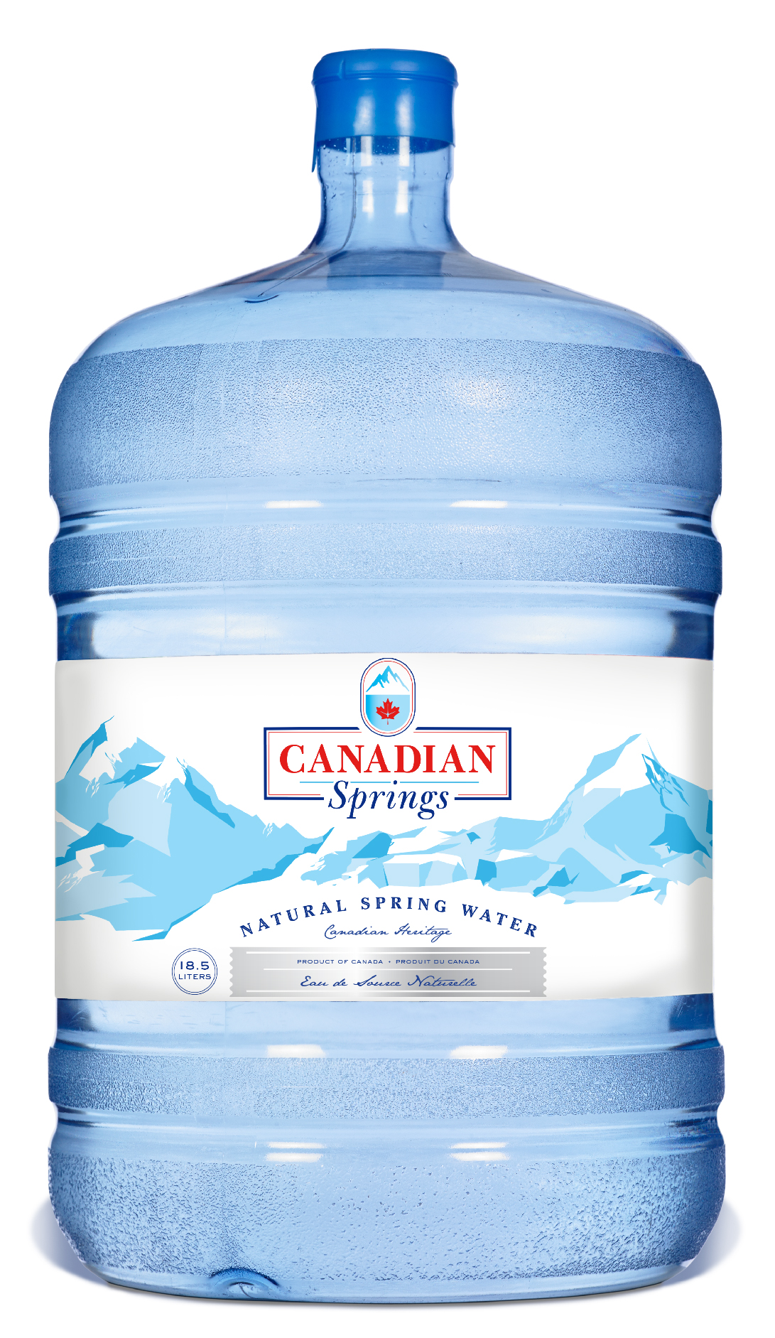 Logo design and illustration for Canadian Springs water.
