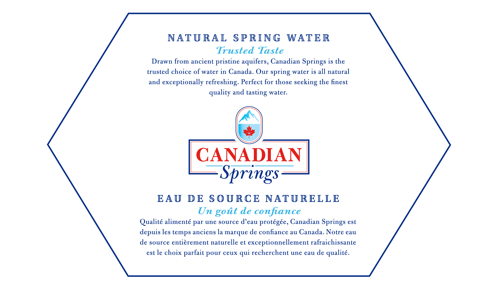 Copywriting and design for Canadian Springs.